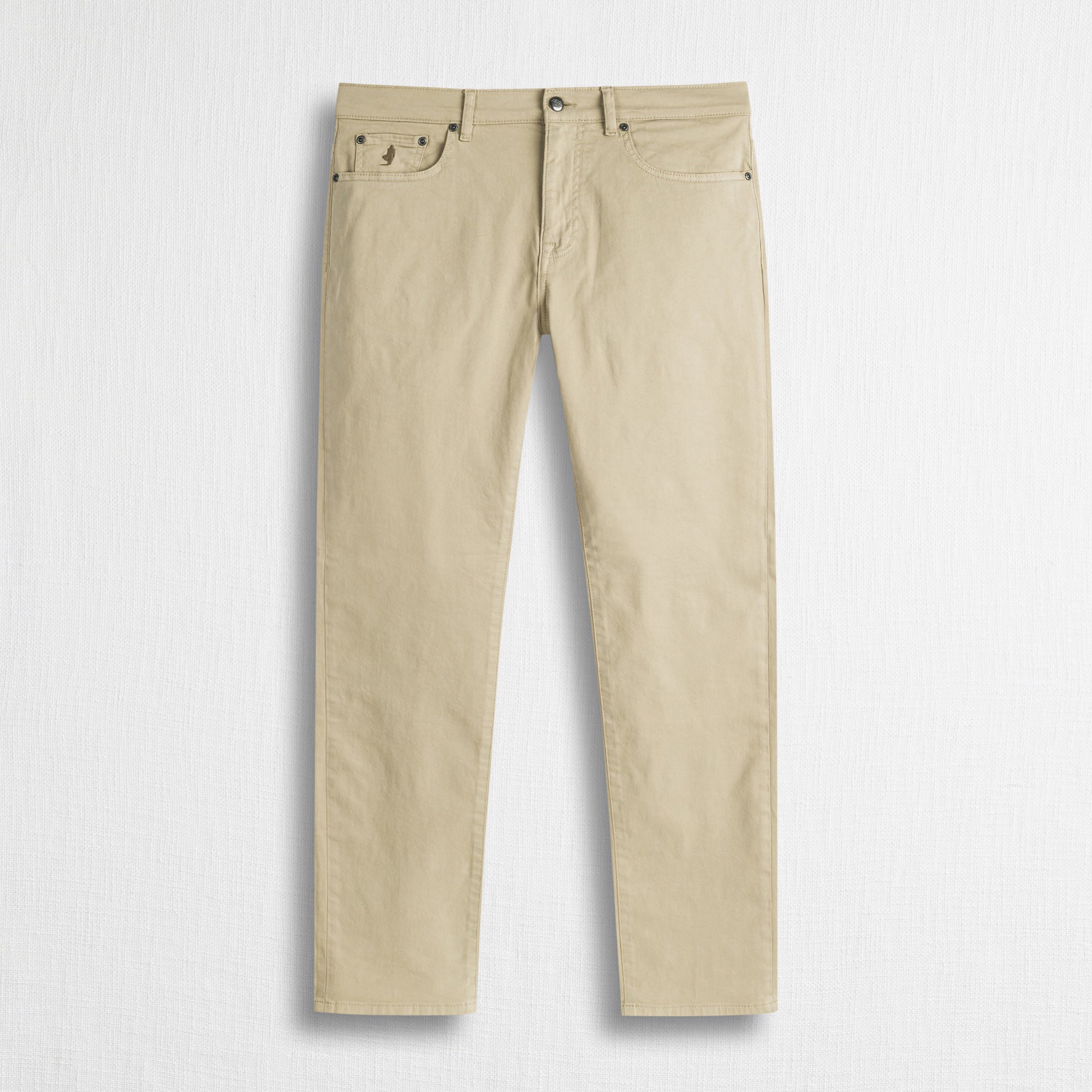 Pantalone Cinque Tasche in Gabardina Stretch Regular Fit - Sand