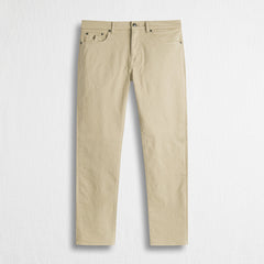 Pantalone Cinque Tasche in Gabardina Stretch Regular Fit - Sand