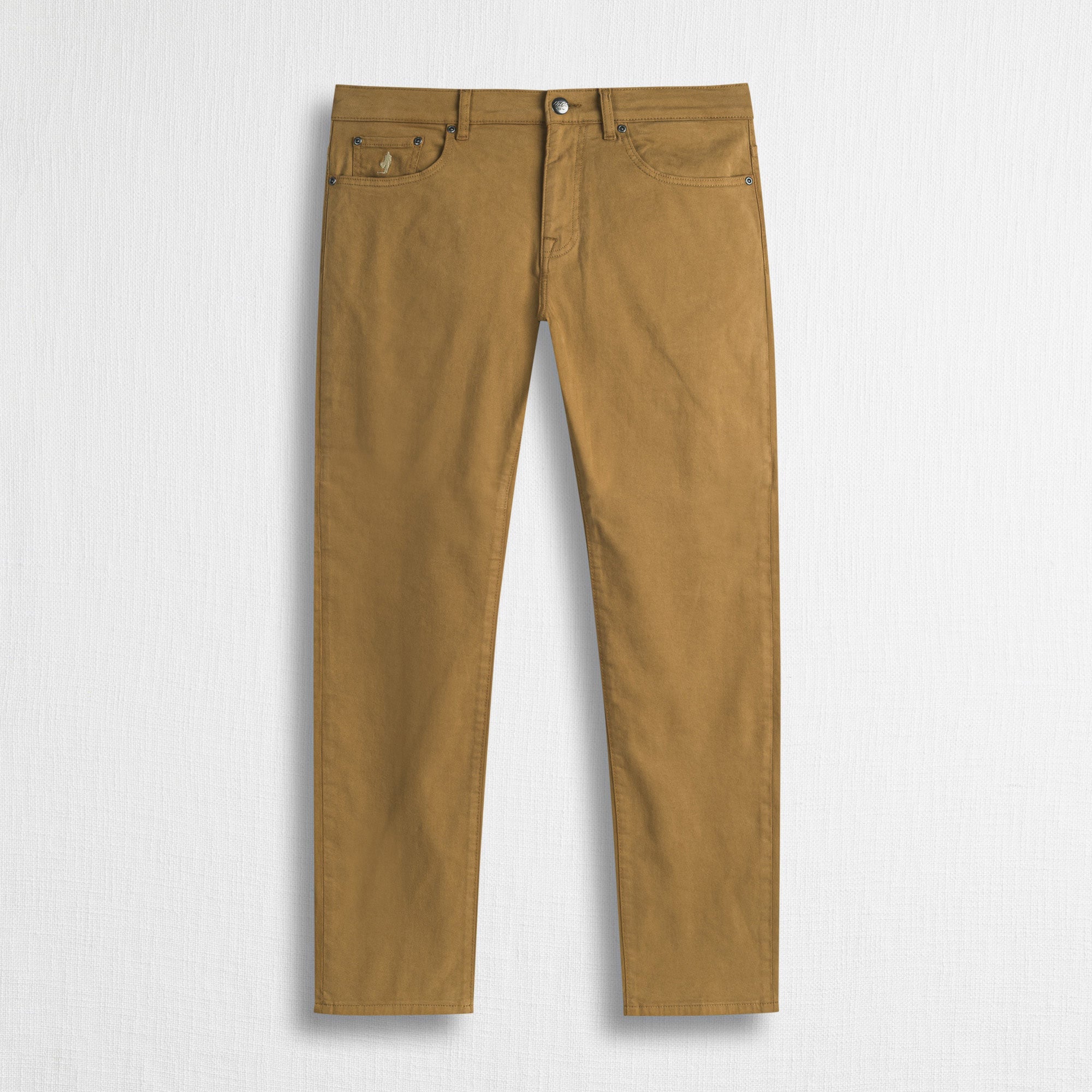 Pantalone Cinque Tasche in Gabardina Stretch Regular Fit - Ginger