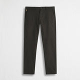 Pantalone Chino in Dobby Stretch Slim Fit - Chocolate