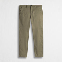 Pantalone Chino in Piquet Stretch Slim Fit - Sand