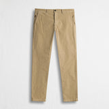 Pantalone Chino in Fustagno Stretch Slim Fit - Sand