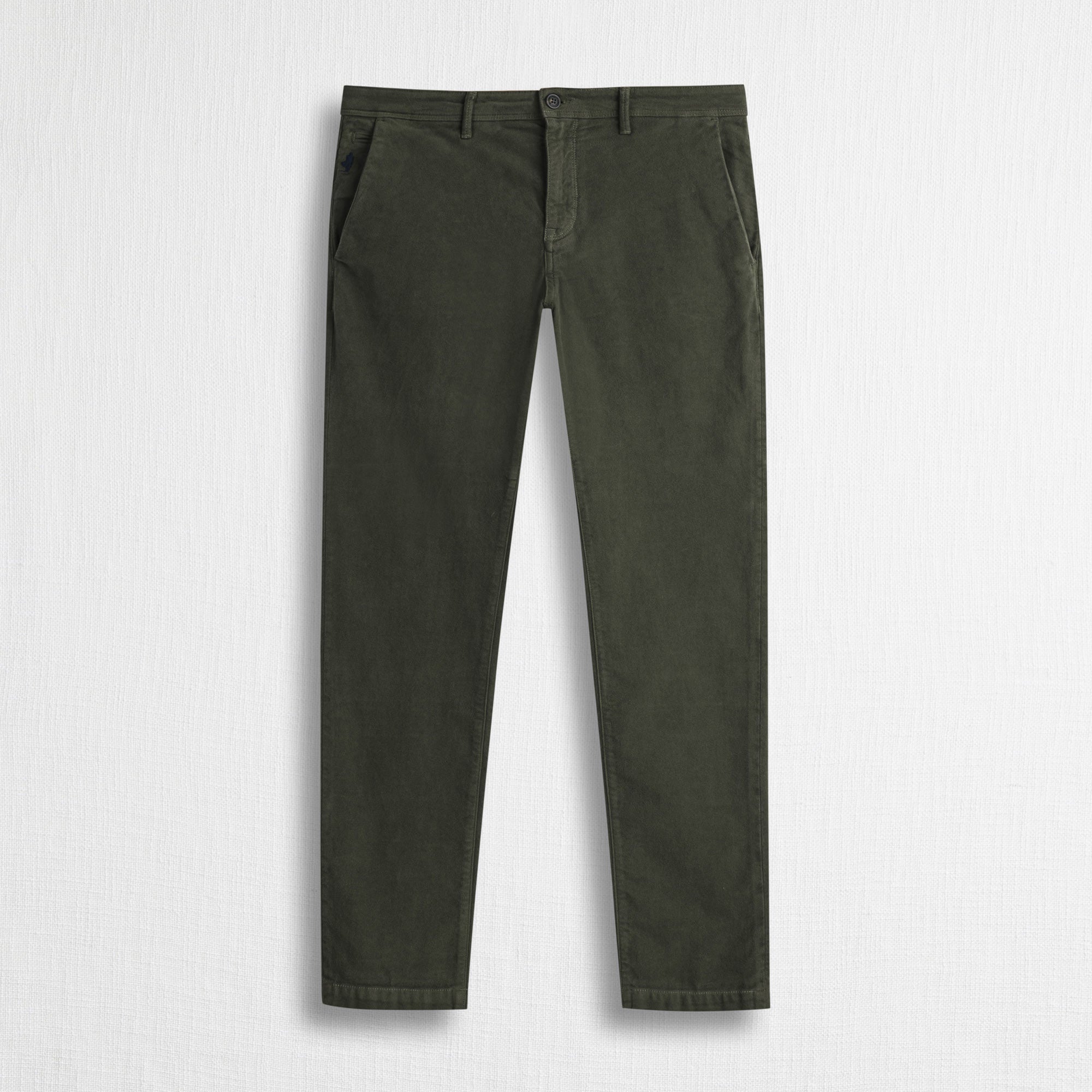 Pantalone Chino in Fustagno Stretch Slim Fit - Fall Leaf