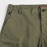 Regular Fit Stretch Gabardine Cargo Pants