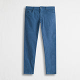 Pantalone Cinque Tasche in Velluto a Coste Stretch Slim Fit - Indigo Dust