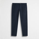 Pantalone Chino in Velluto a Coste Stretch Slim Fit - Blue Navy