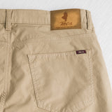 Casual 5-pocket stretch poplin pants - Khaki