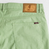 Casual 5-pocket stretch poplin pants - Light Green