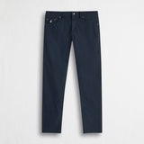 Pantaloni 5 tasche casual in popeline stretch - Navy Blue