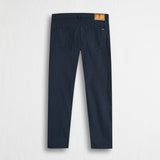 Casual 5-pocket stretch poplin pants - Navy Blue