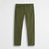 Pantaloni 5 tasche casual in popeline stretch - Dark Olive
