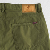 Casual 5-pocket stretch poplin pants - Dark Olive