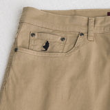 5-pocket gabardine pants - Khaki