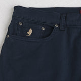 5-pocket gabardine pants - Navy Blue