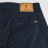 5-pocket gabardine pants - Navy Blue