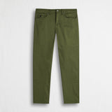 Pantalone 5 tasche in gabardina - Dark Olive