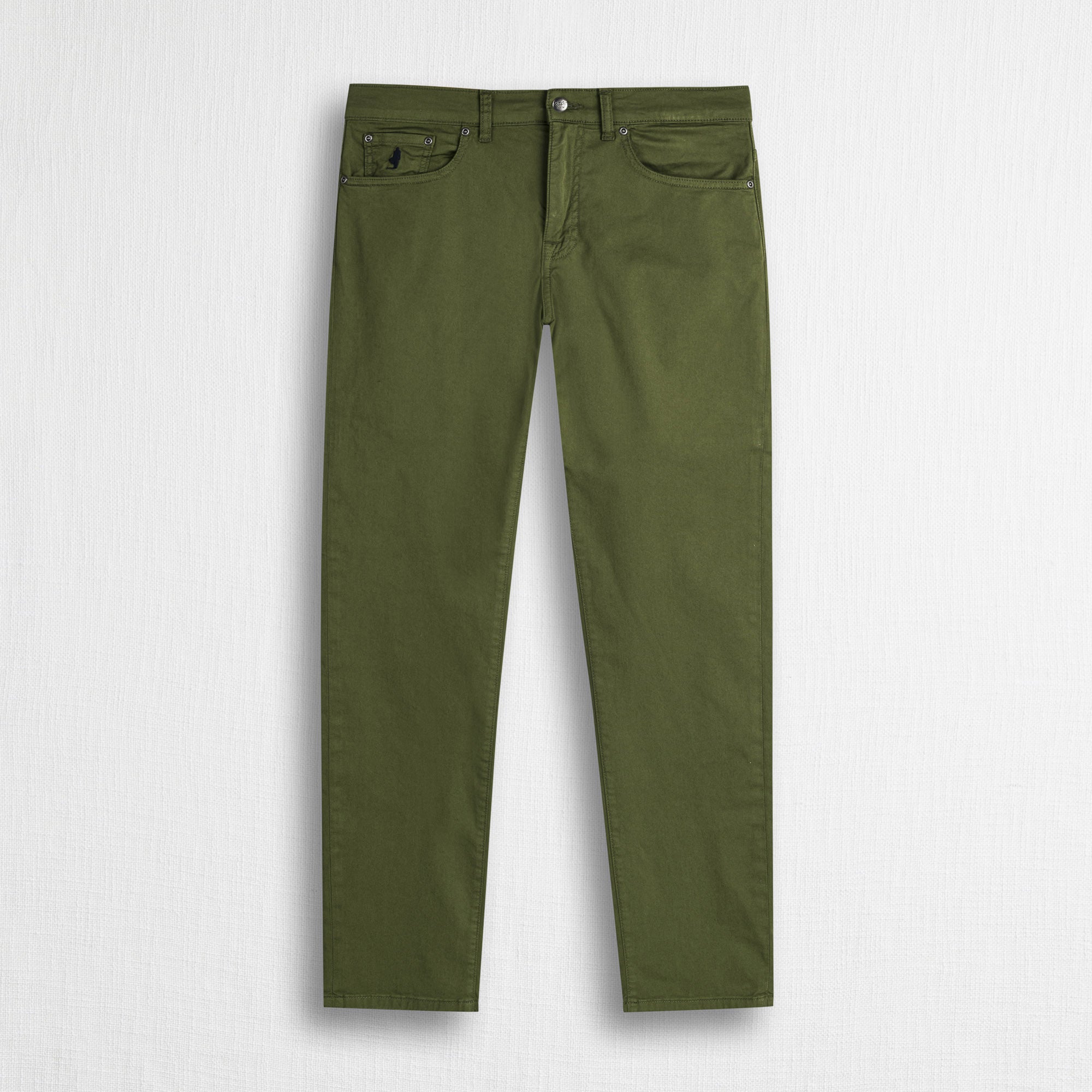 Pantalone 5 tasche in gabardina - Dark Olive