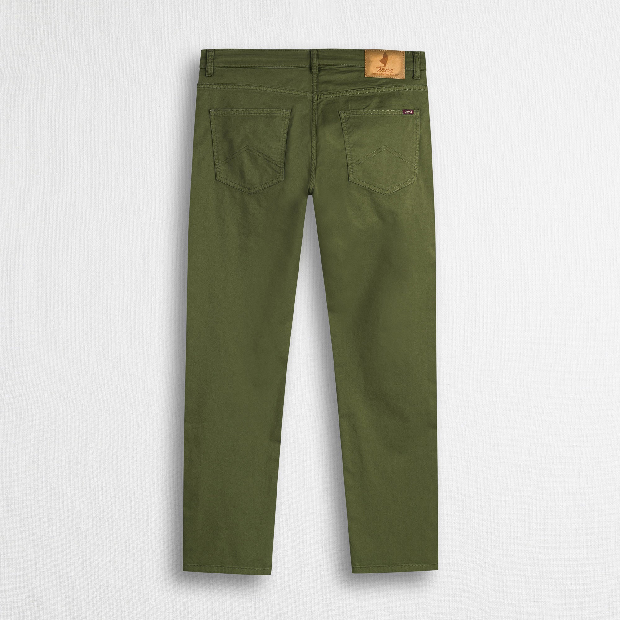 Pantalone 5 tasche in gabardina - Dark Olive