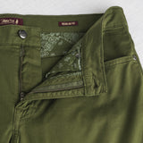 5-pocket gabardine pants - Dark Olive