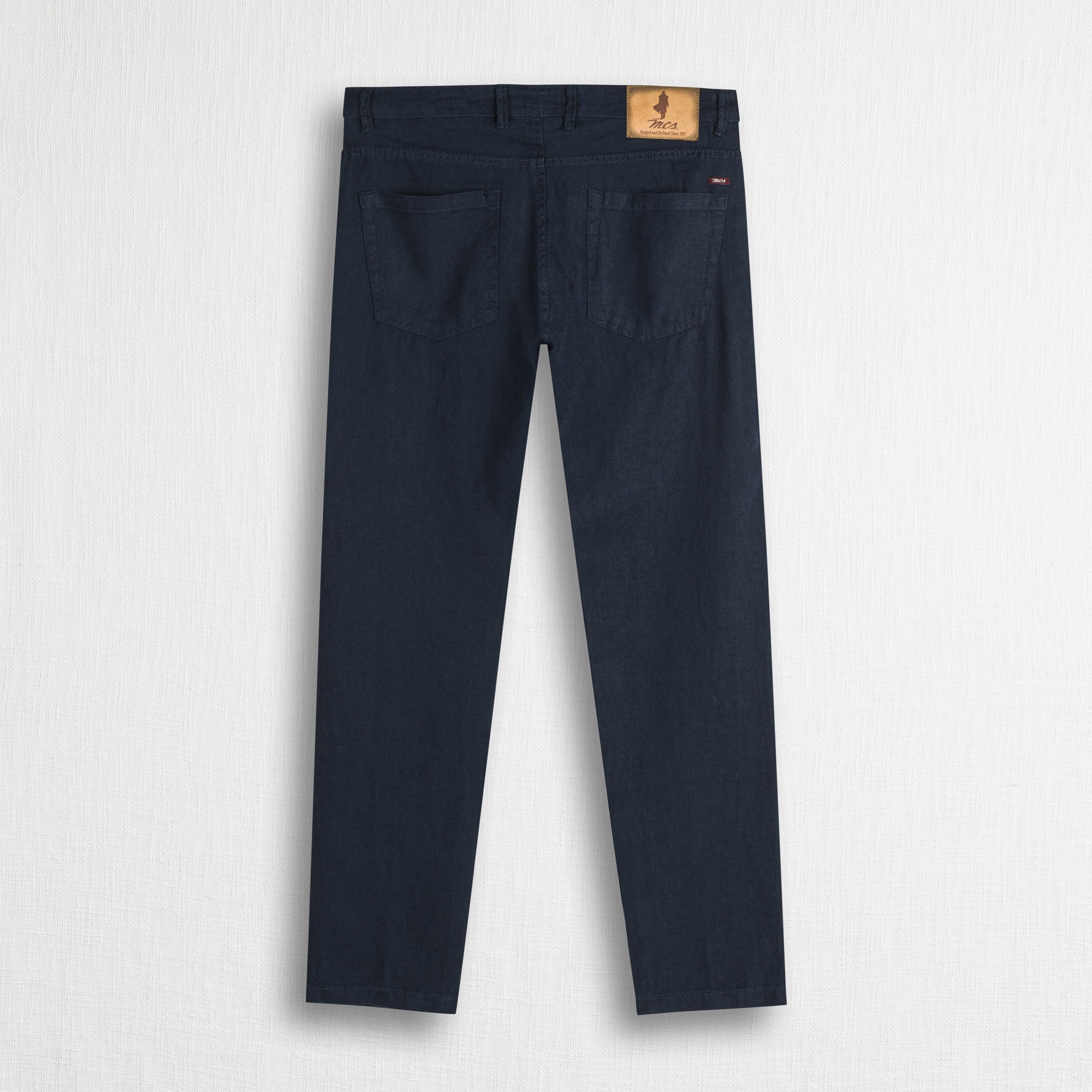 Pantalone 5 tasche in lino - Navy Blue