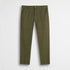 Pantalone 5 tasche in lino - Dark Olive