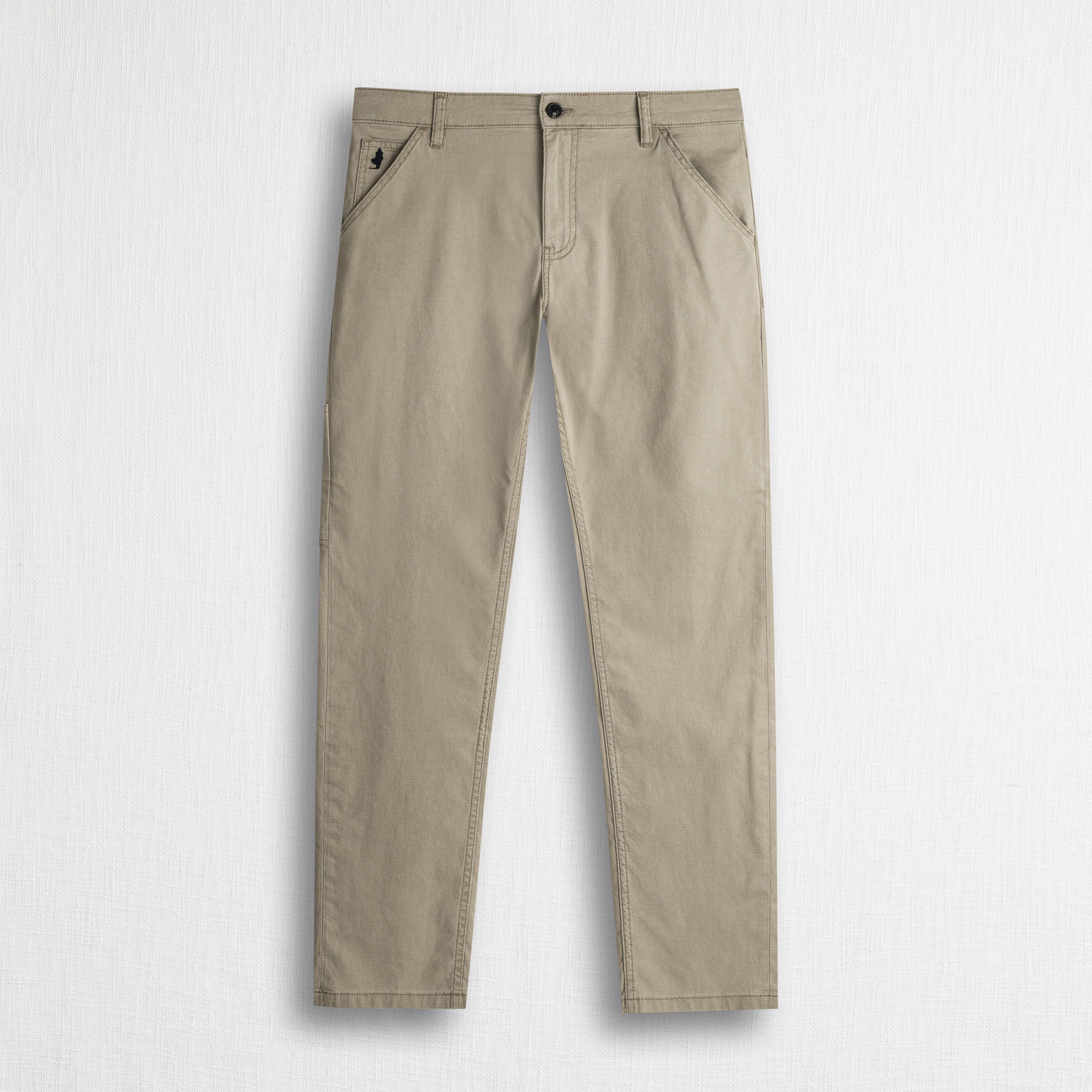 Pantalone Utility in cotone elasticizzato - Sand