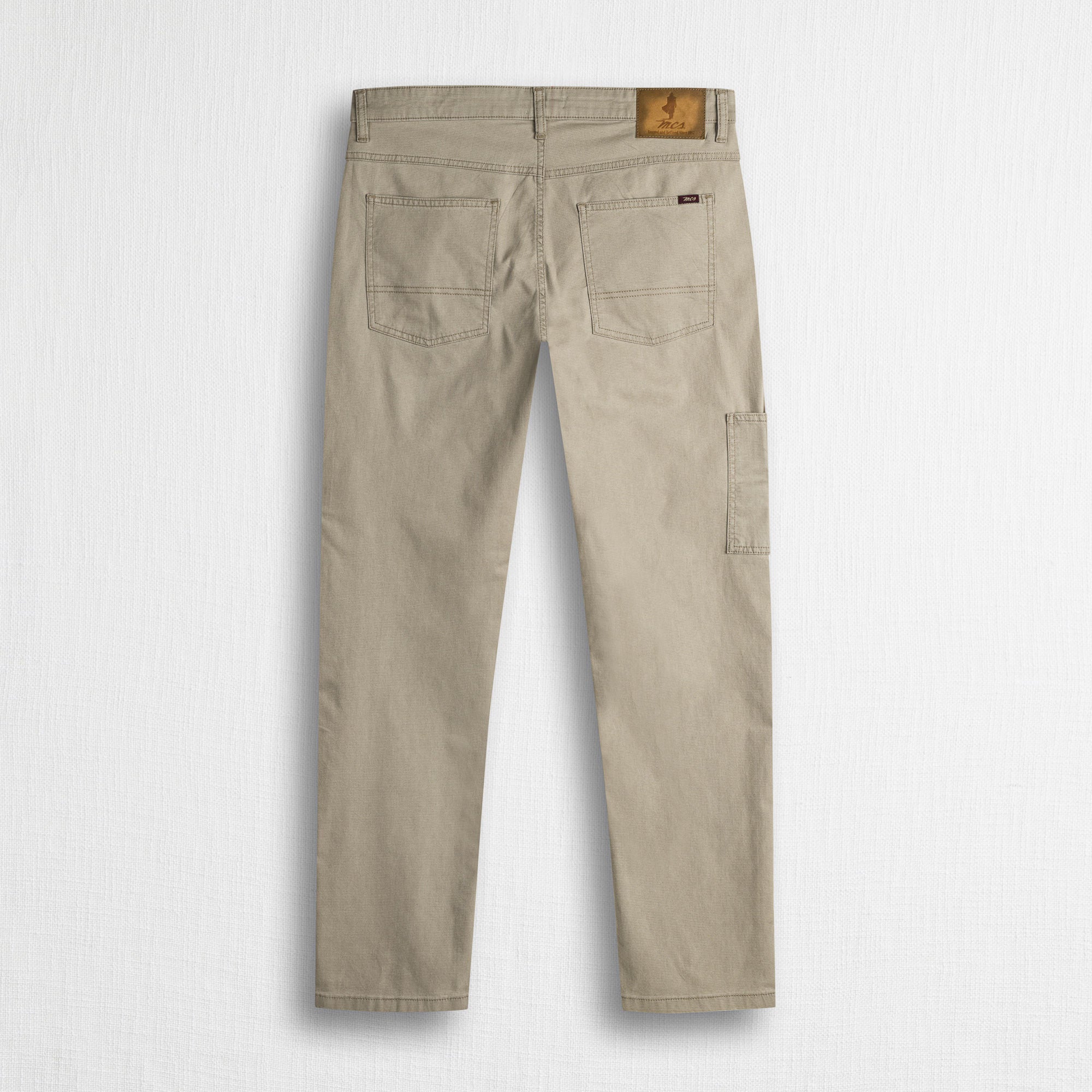 Pantalone Utility in cotone elasticizzato - Sand