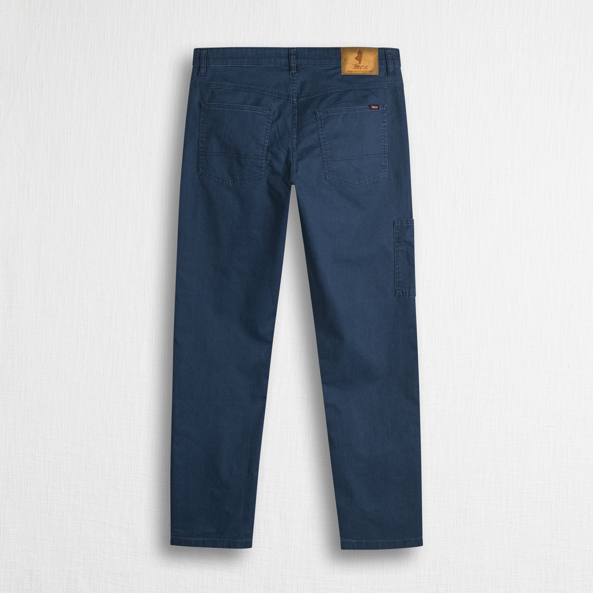 Pantalone Utility in cotone elasticizzato - Navy Blue