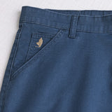 Pantalone Utility in cotone elasticizzato - Navy Blue