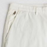 Pantalone chino in popeline stretch - Blanc De Blanc