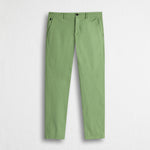 Pantalone chino in popeline stretch - Light Green