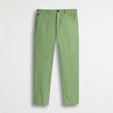Pantalone chino in popeline stretch - Light Green