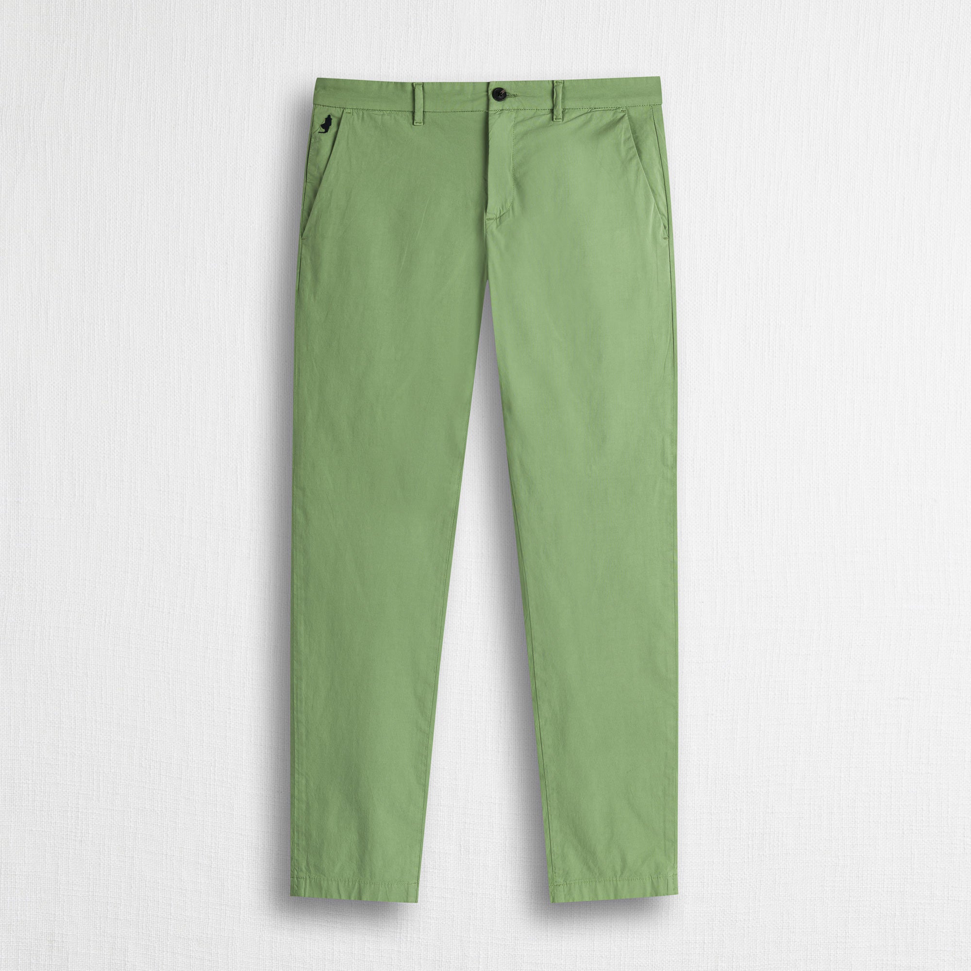 Pantalone chino in popeline stretch - Light Green