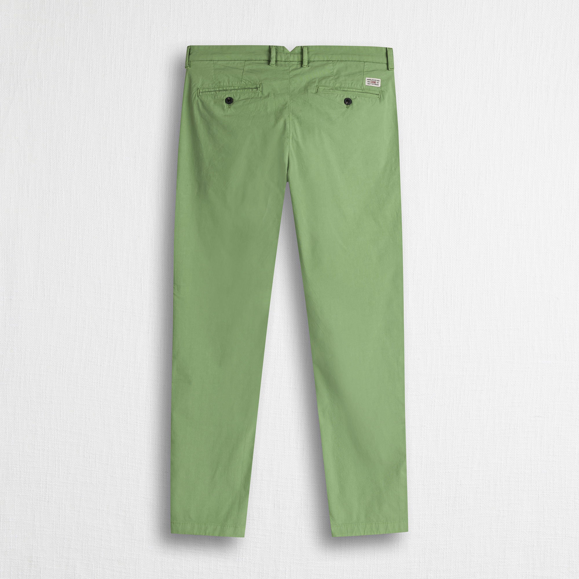 Pantalone chino in popeline stretch - Light Green