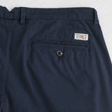 Pantalone chino in popeline stretch - Navy Blue