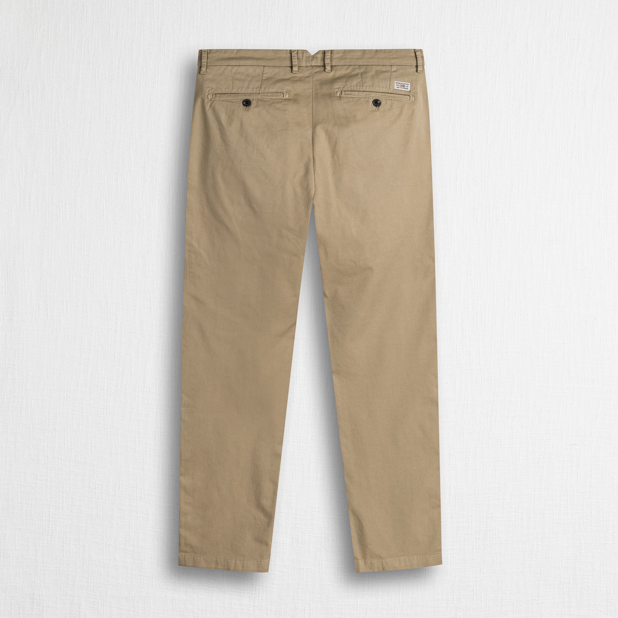 Pantalone chino in gabardina stretch - Khaky