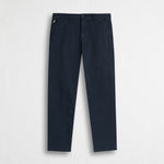 Pantalone chino in gabardina stretch - Navy Blue