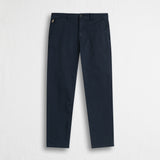 Pantalone chino in gabardina stretch - Navy Blue