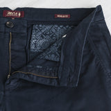 Chino pants in stretch gabardine - Navy Blue