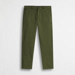 Pantalone chino in gabardina stretch - Dark Olive