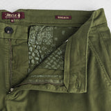 Chino pants in stretch gabardine - Dark Olive