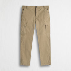 Pantalone cargo in popeline stretch - Khaky