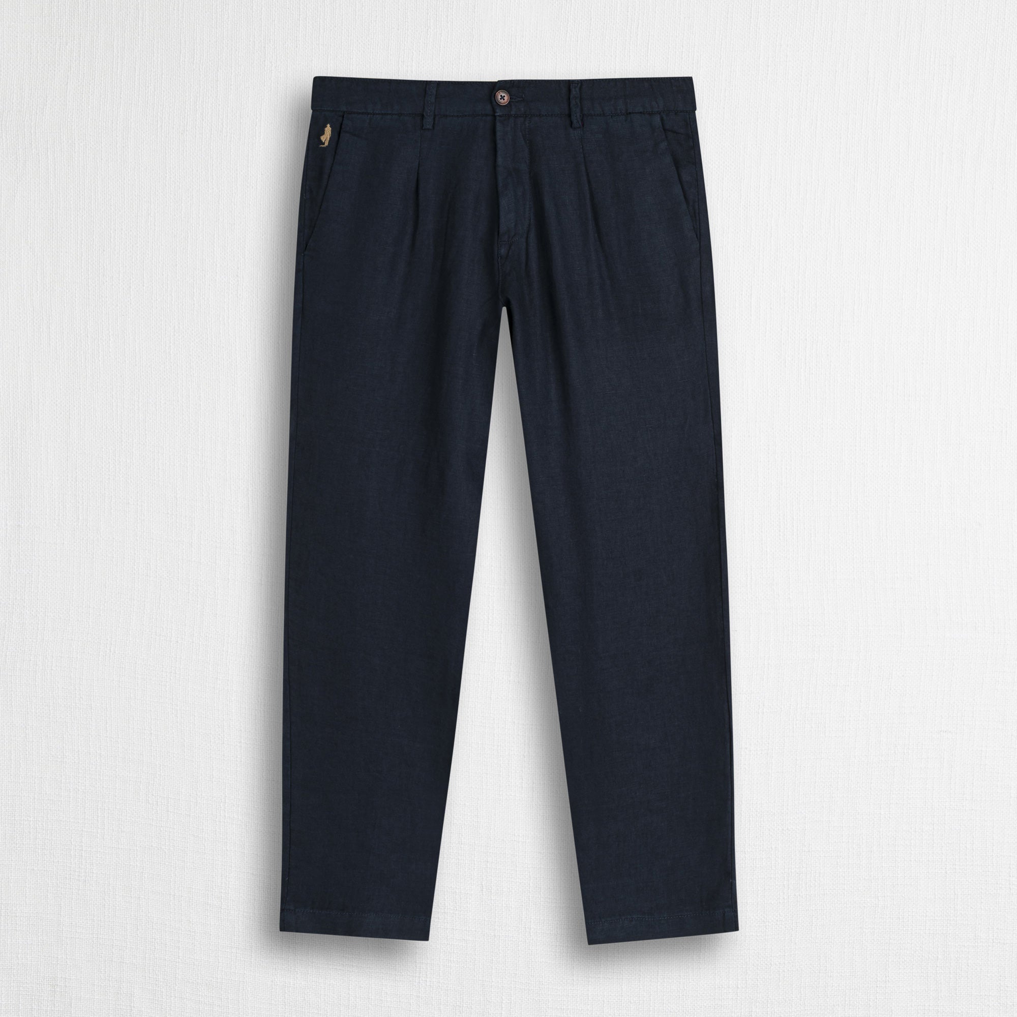 Pantalone chino in lino - Navy Blue