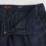 Pantalone chino in lino - Navy Blue