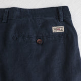 Pantalone chino in lino - Navy Blue