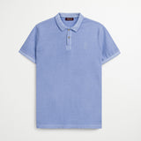 Stretch Cotton Polo Dyed Over