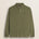 Polo Manica Lunga in Interlock di Cotone fronte - Olive Night