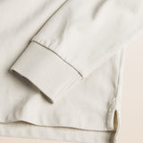 Polo in Jersey Smerigliato Manica Lunga dettaglio manica - Gardenia