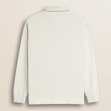 Polo in Jersey Smerigliato Manica Lunga retro - Gardenia