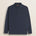 Polo in Jersey con Collo in Gabardina a Contrasto fronte - Navy Blue